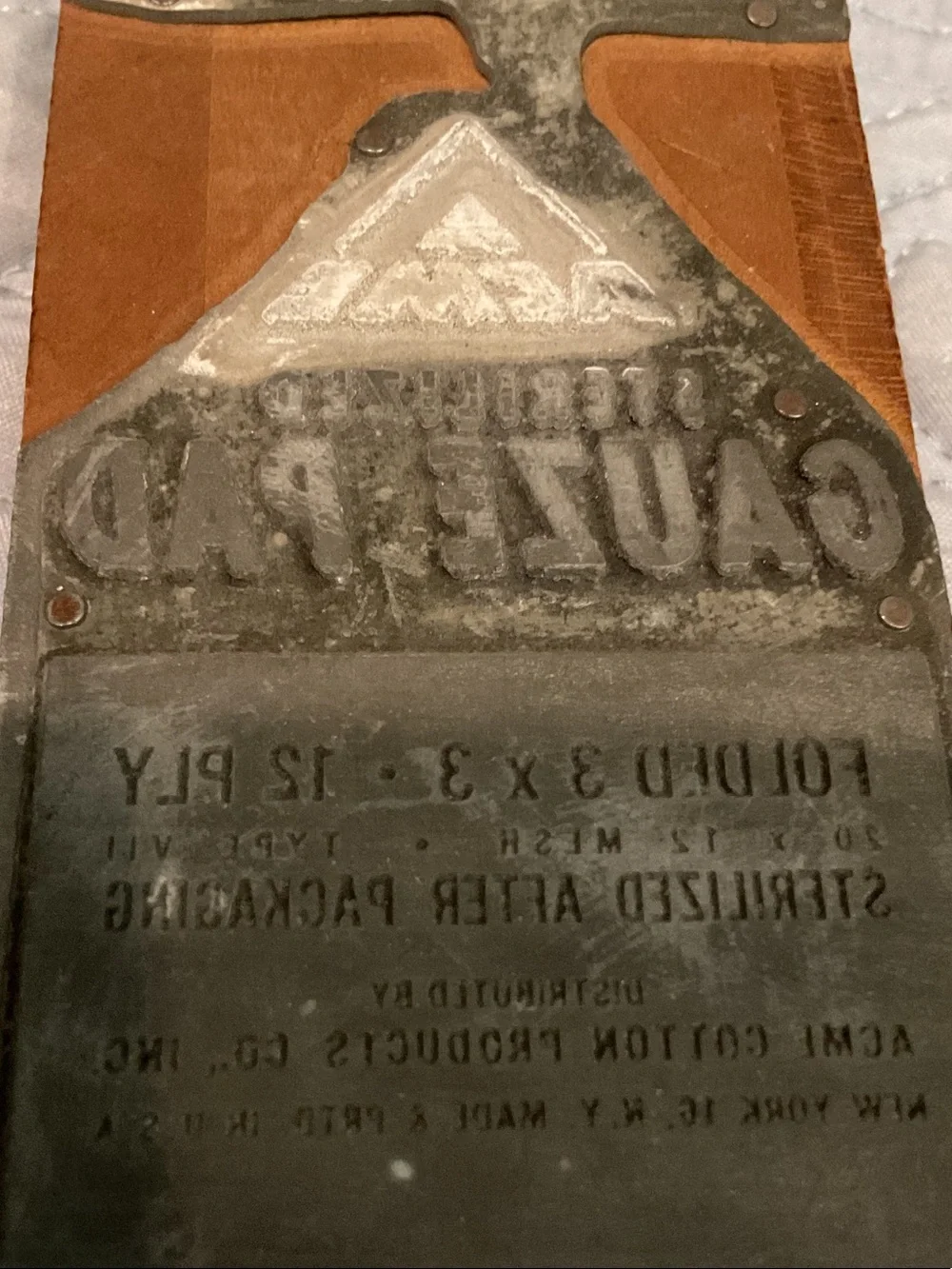 Vintage printing stamp.